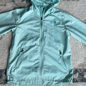 The North Face mint green boys windbreaker L 14/16